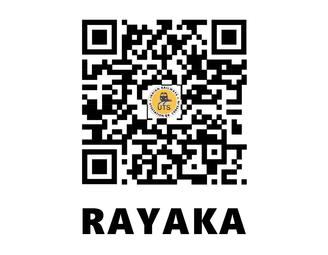 UTS QR Code for RAYAKA - RY - WR (GUJARAT)