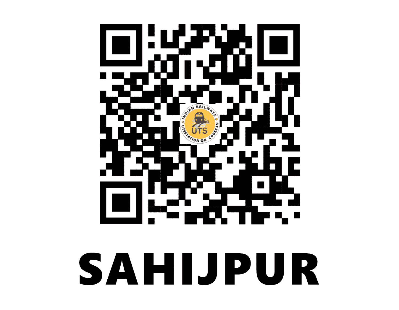 UTS QR Code for SAHIJPUR - SAHP - WR (GUJARAT)