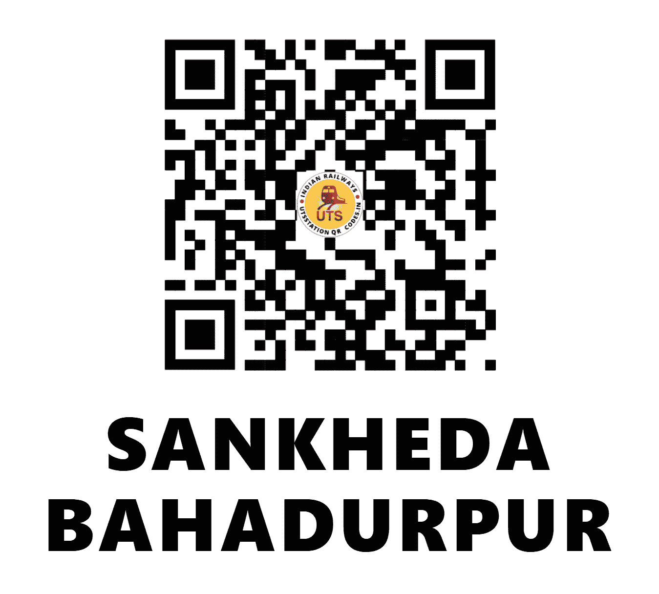 UTS QR Code for SANKHEDA BAHADURPUR - SAK - WR (GUJARAT)