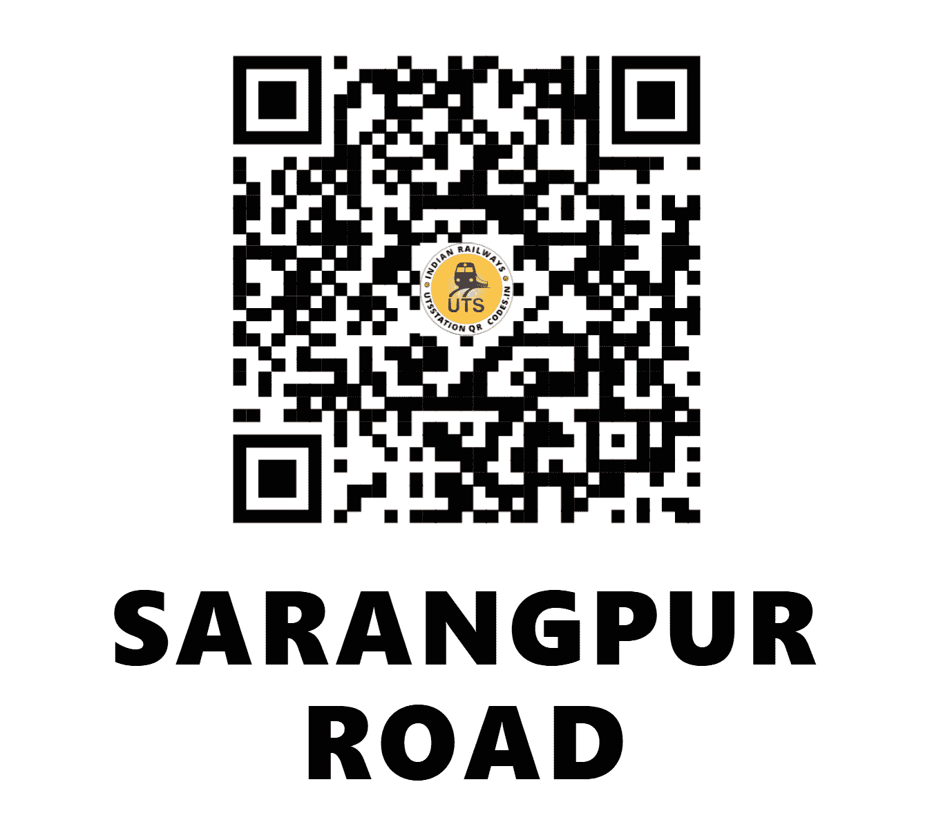 UTS QR Code for SARANGPUR ROAD - SAPR - WR (GUJARAT)