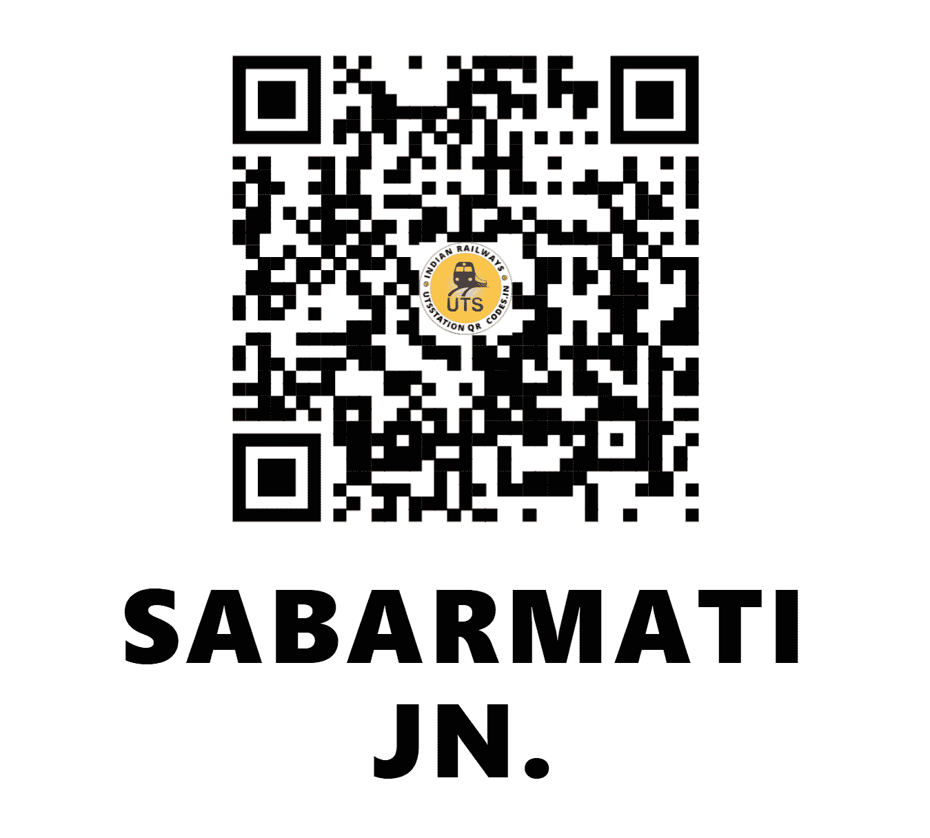 UTS QR Code for SABARMATI JN. - SBI - WR (GUJARAT)