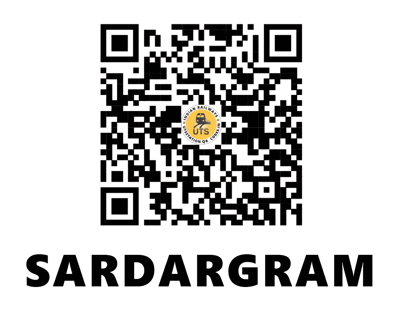 UTS QR Code for SARDARGRAM - SDGM - WR (GUJARAT)