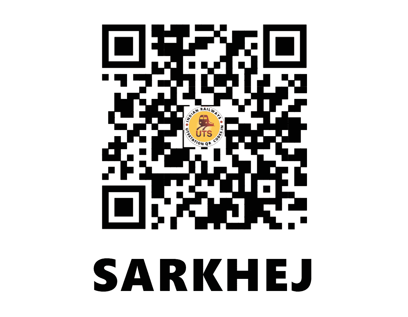 UTS QR Code for SARKHEJ - SEJ - WR (GUJARAT)
