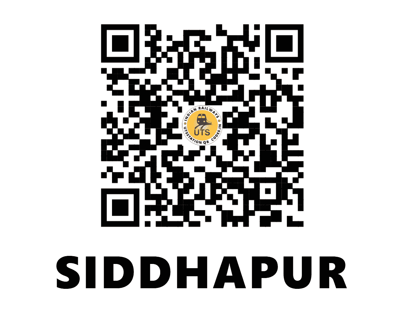 UTS QR Code for SIDDHAPUR - SID - WR (GUJARAT)