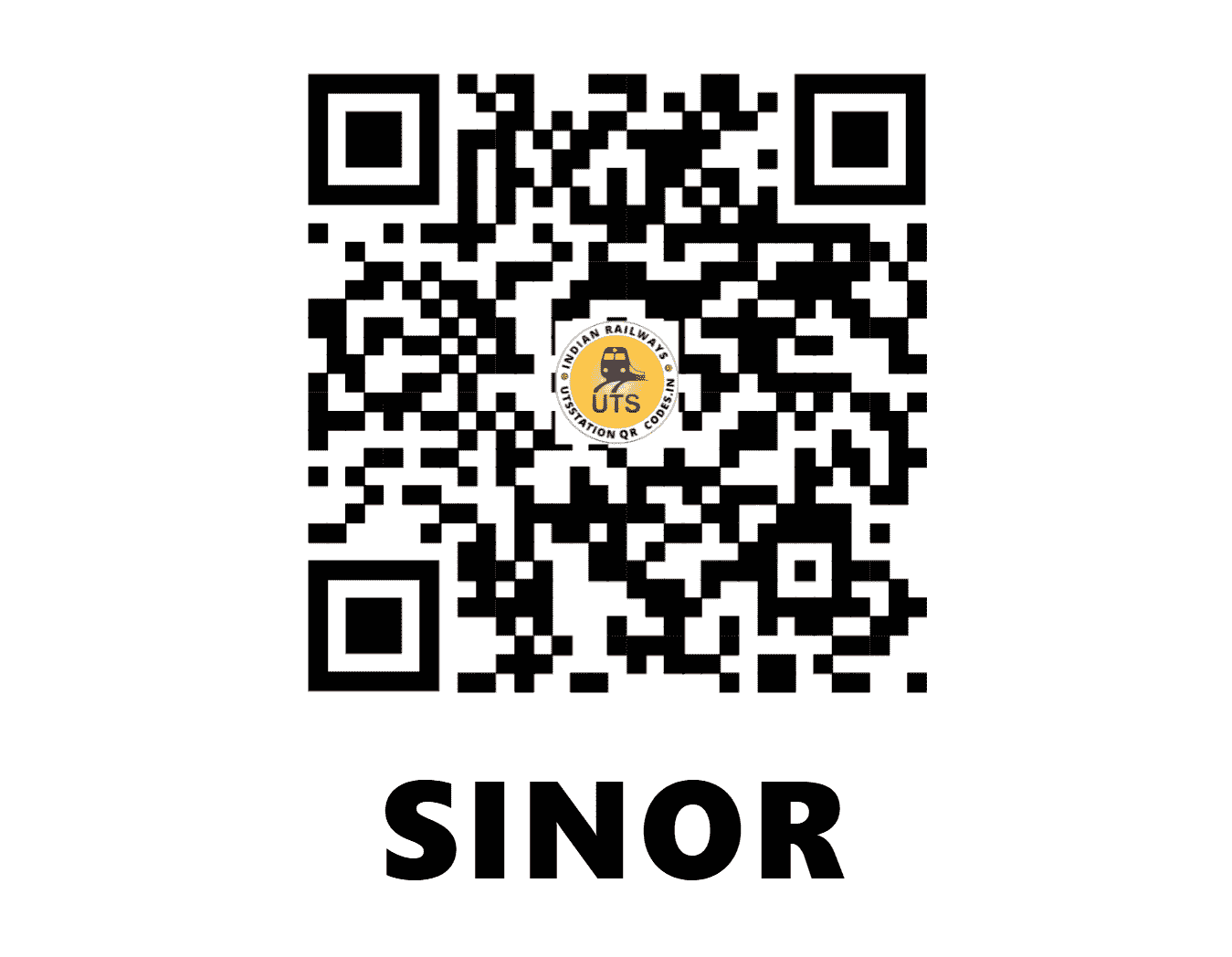 UTS QR Code for SINOR - SINR - WR (GUJARAT)
