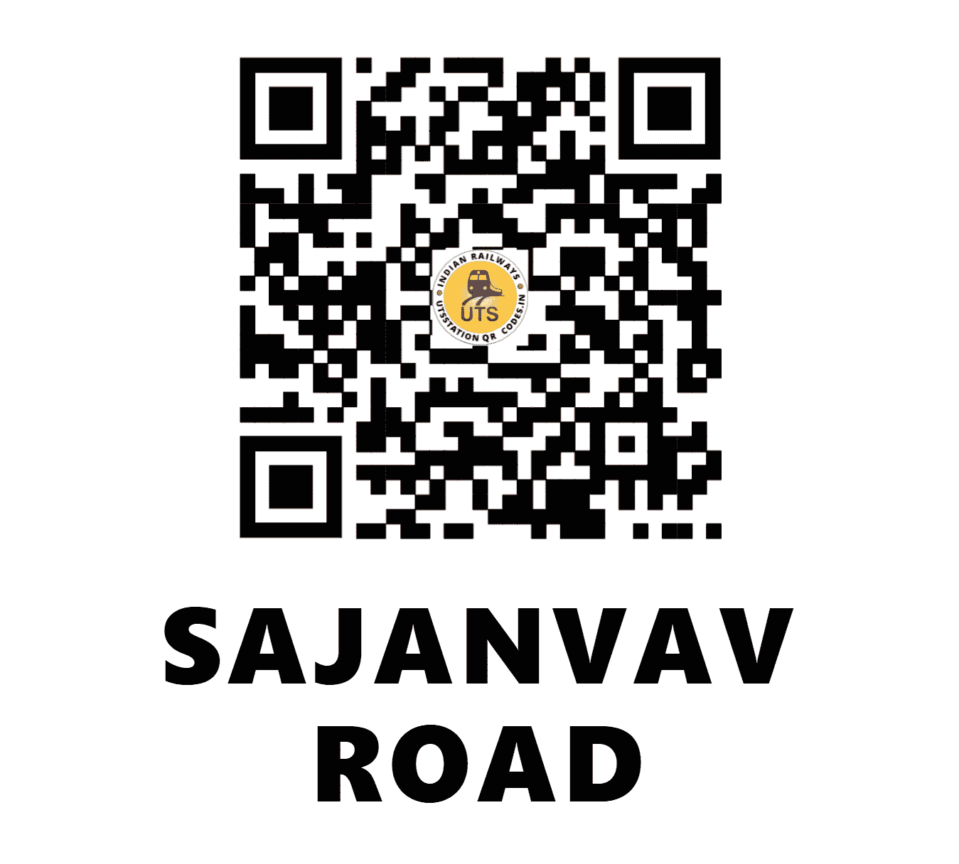 UTS QR Code for SAJANVAV ROAD - SJF - WR (GUJARAT)