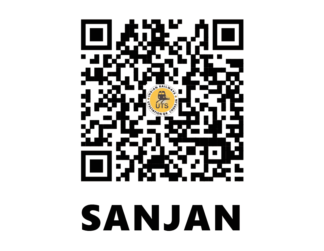 UTS QR Code for SANJAN - SJN - WR (GUJARAT)