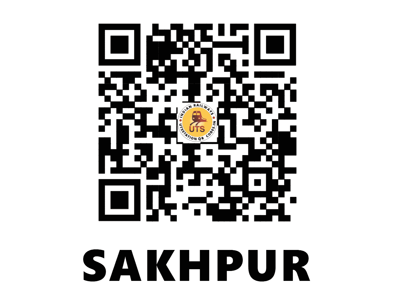 UTS QR Code for SAKHPUR - SKR - WR (GUJARAT)