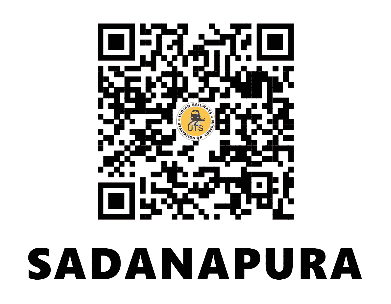 UTS QR Code for SADANAPURA - SNA - WR (GUJARAT)