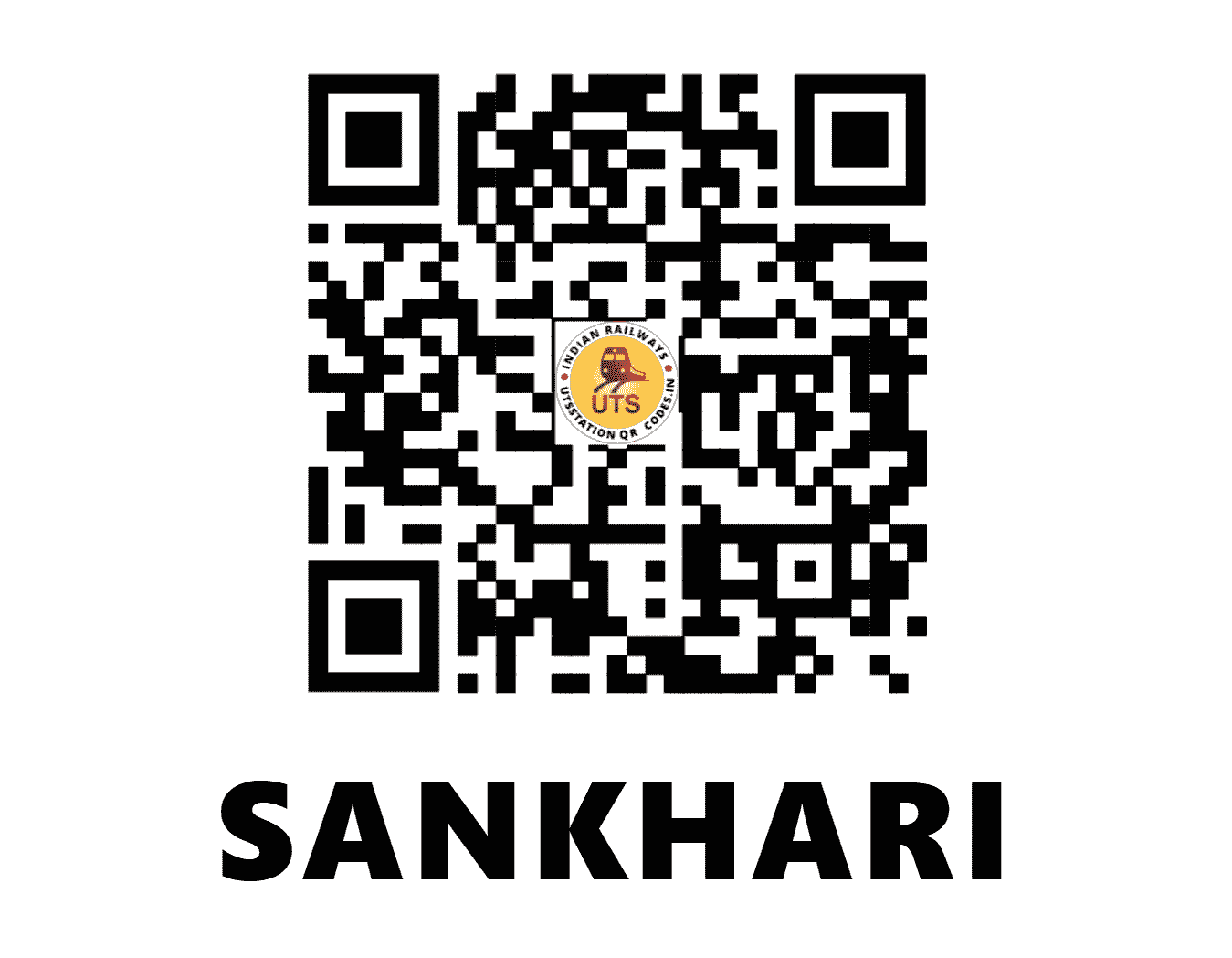 UTS QR Code for SANKHARI - SNHR - WR (GUJARAT)
