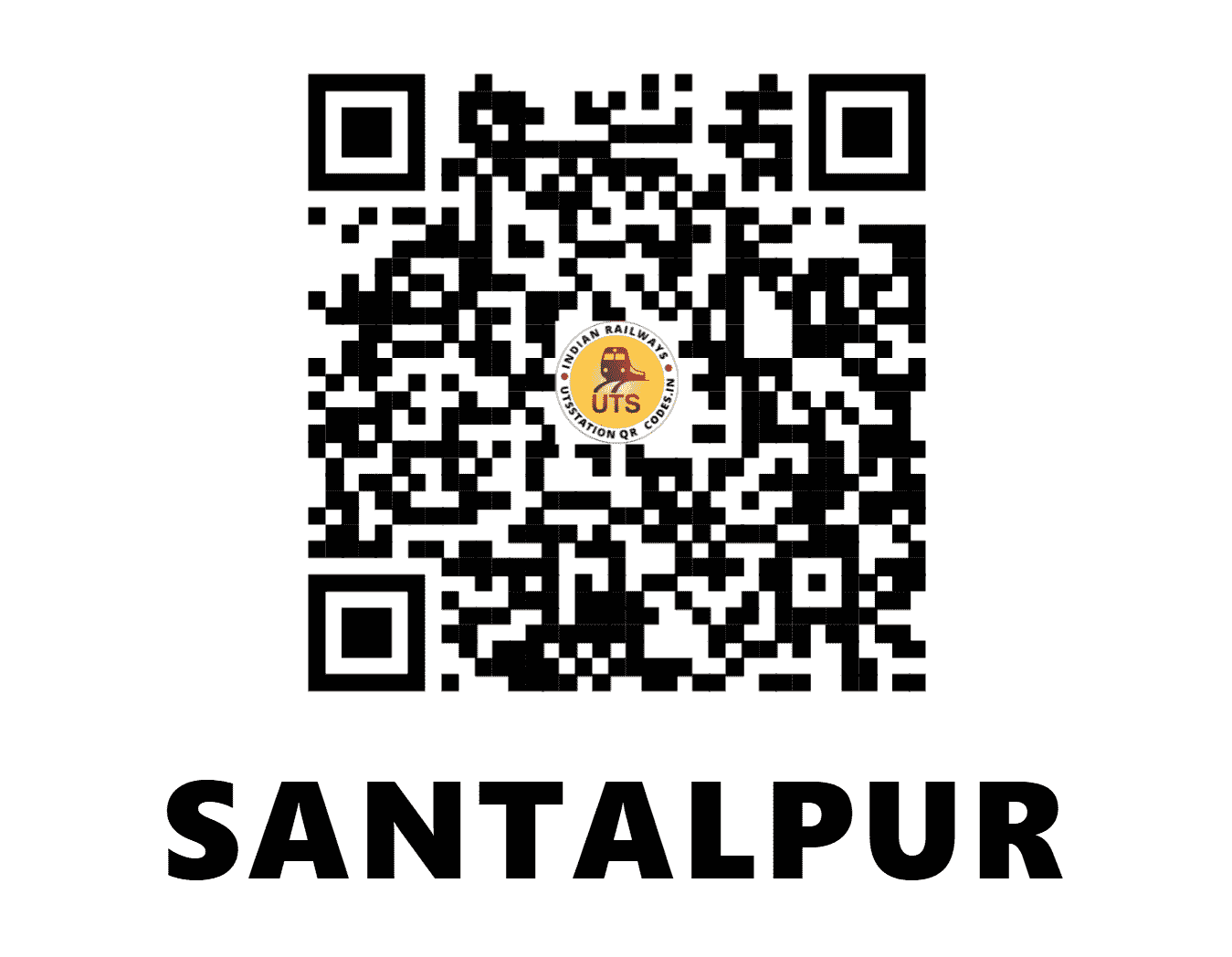 UTS QR Code for SANTALPUR - SNLR - WR (GUJARAT)