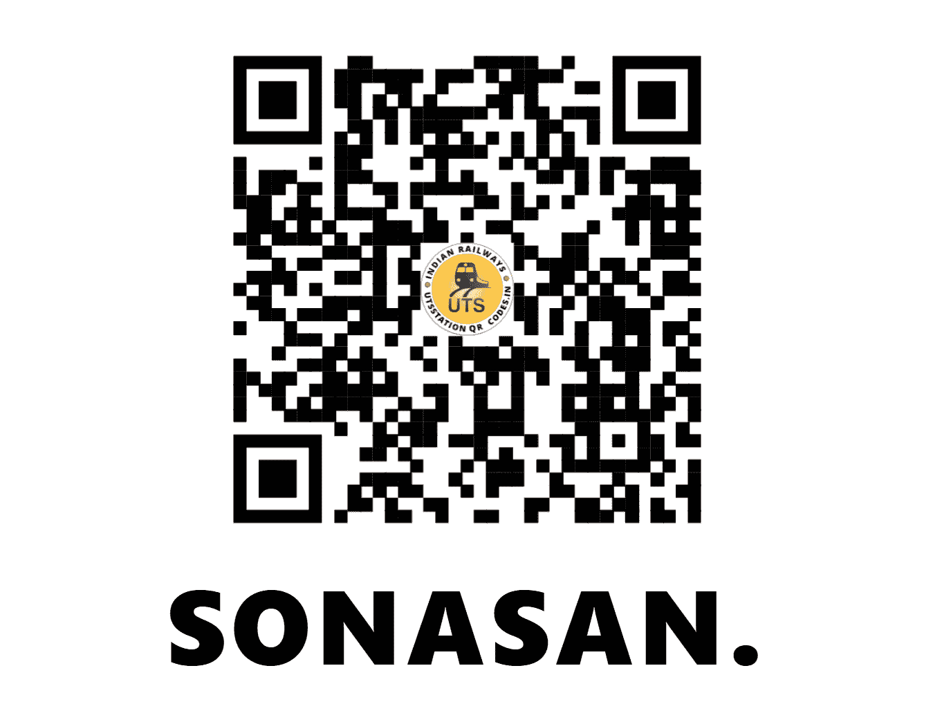 UTS QR Code for SONASAN. - SNSN - WR (GUJARAT)