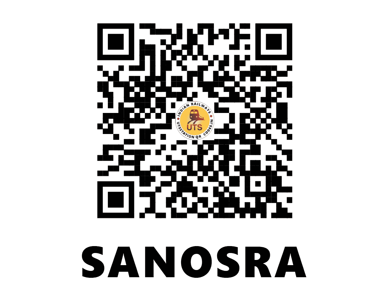UTS QR Code for SANOSRA - SOA - WR (GUJARAT)