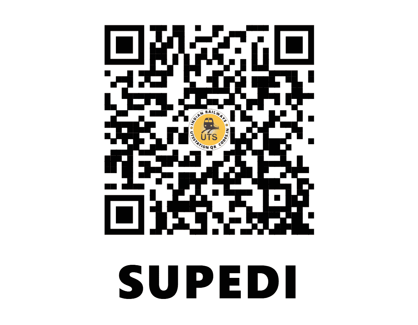 UTS QR Code for SUPEDI - SPD - WR (GUJARAT)