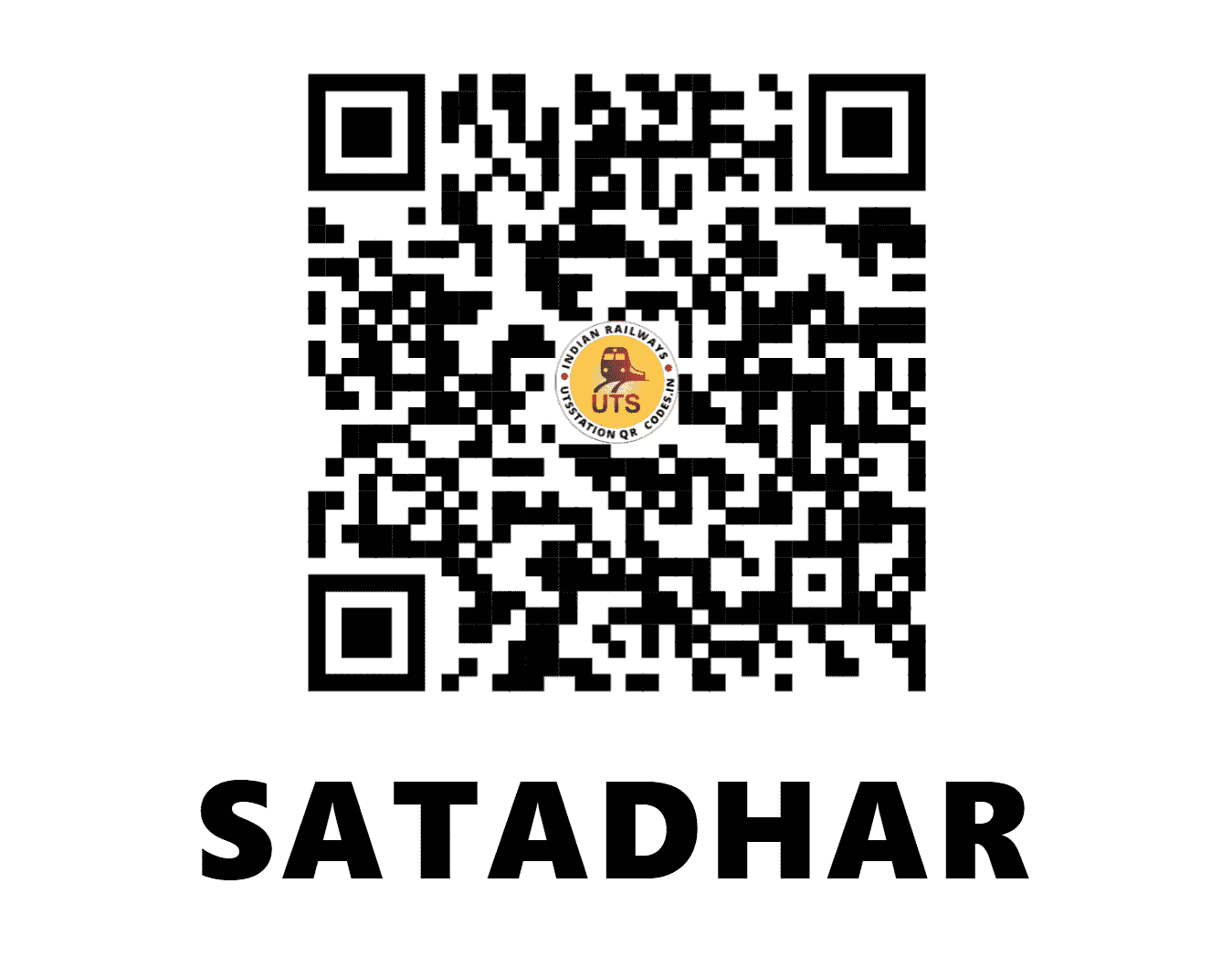 UTS QR Code for SATADHAR - STDR - WR (GUJARAT)