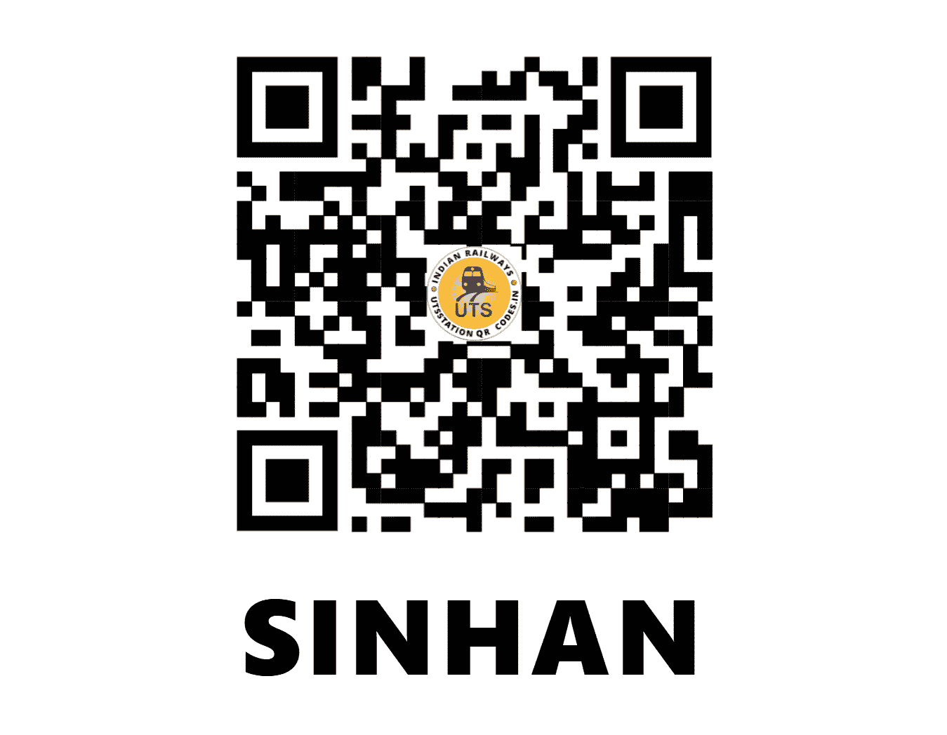 UTS QR Code for SINHAN - SYQ - WR (GUJARAT)