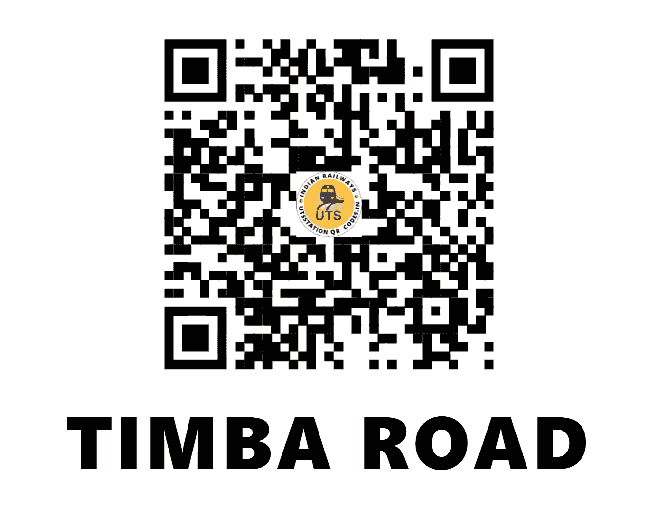 UTS QR Code for TIMBA ROAD - TBA - WR (GUJARAT)