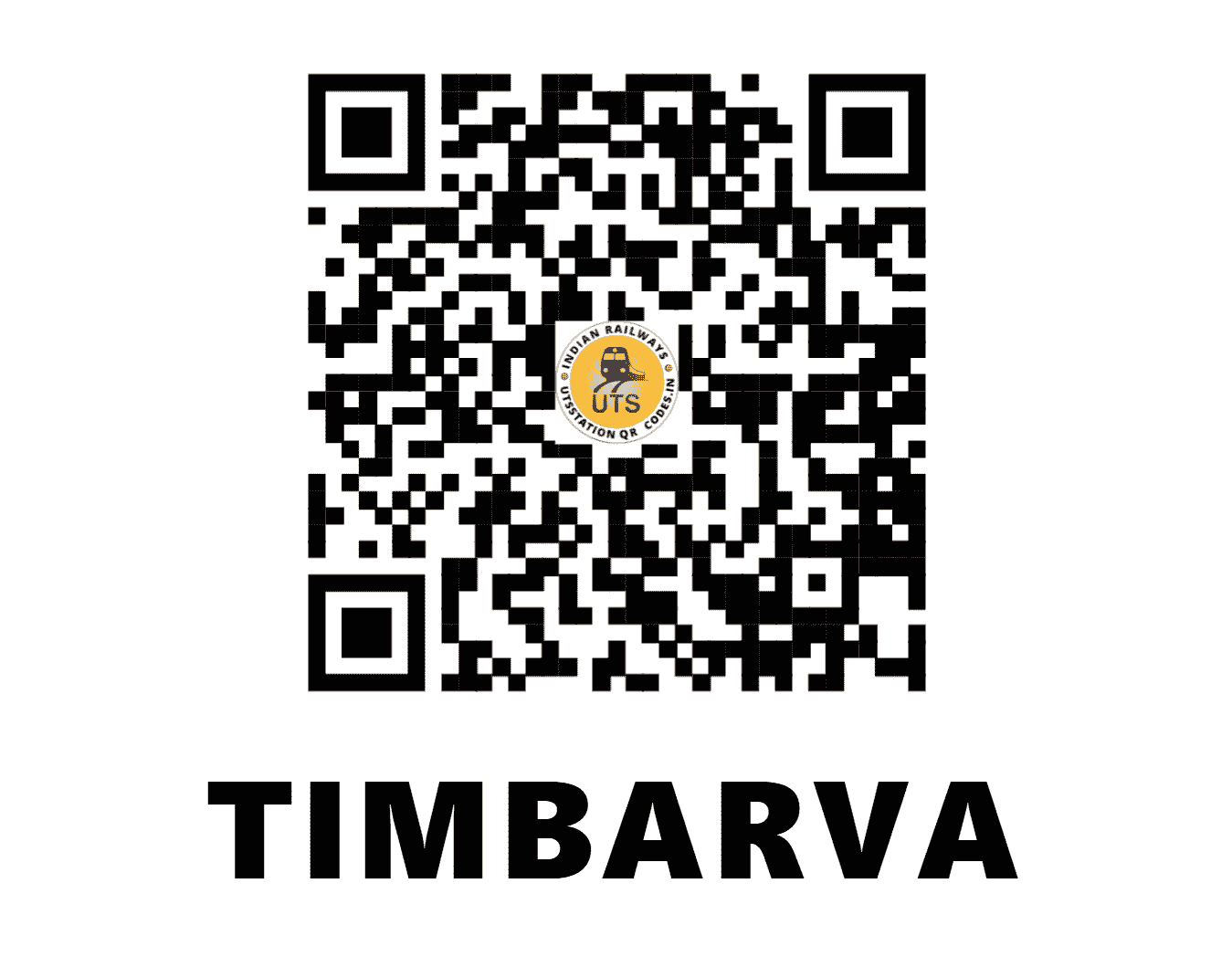 UTS QR Code for TIMBARVA - TBV - WR (GUJARAT)