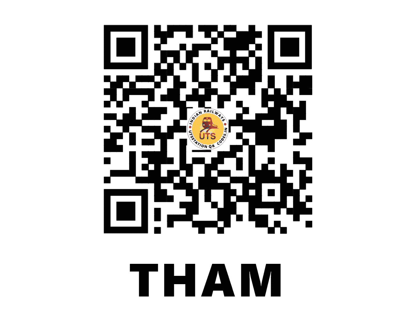 UTS QR Code for THAM - THMA - WR (GUJARAT)