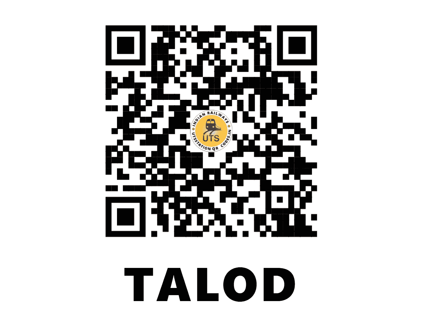 UTS QR Code for TALOD - TOD - WR (GUJARAT)