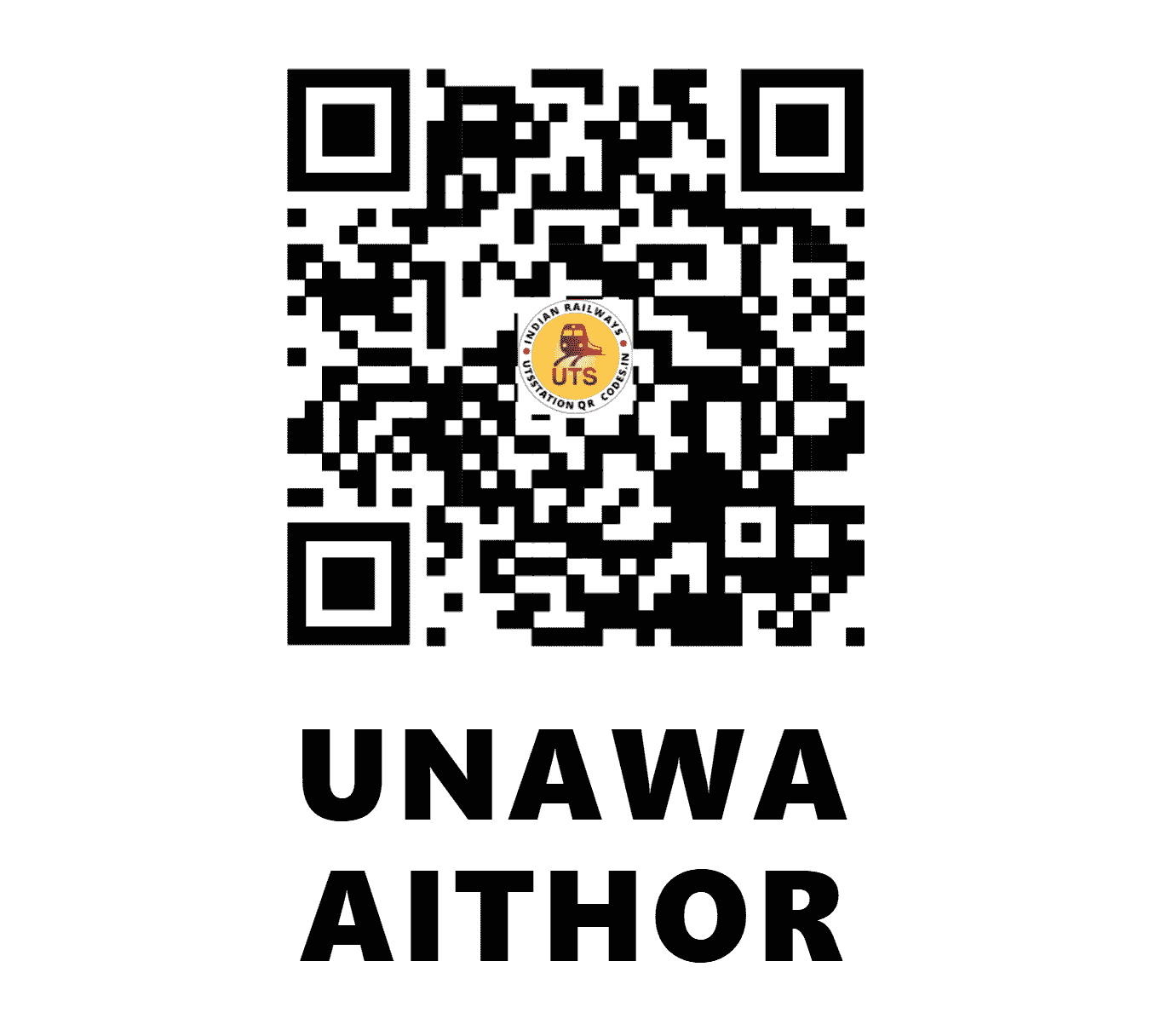 UTS QR Code for UNAWA AITHOR - UAR - WR (GUJARAT)