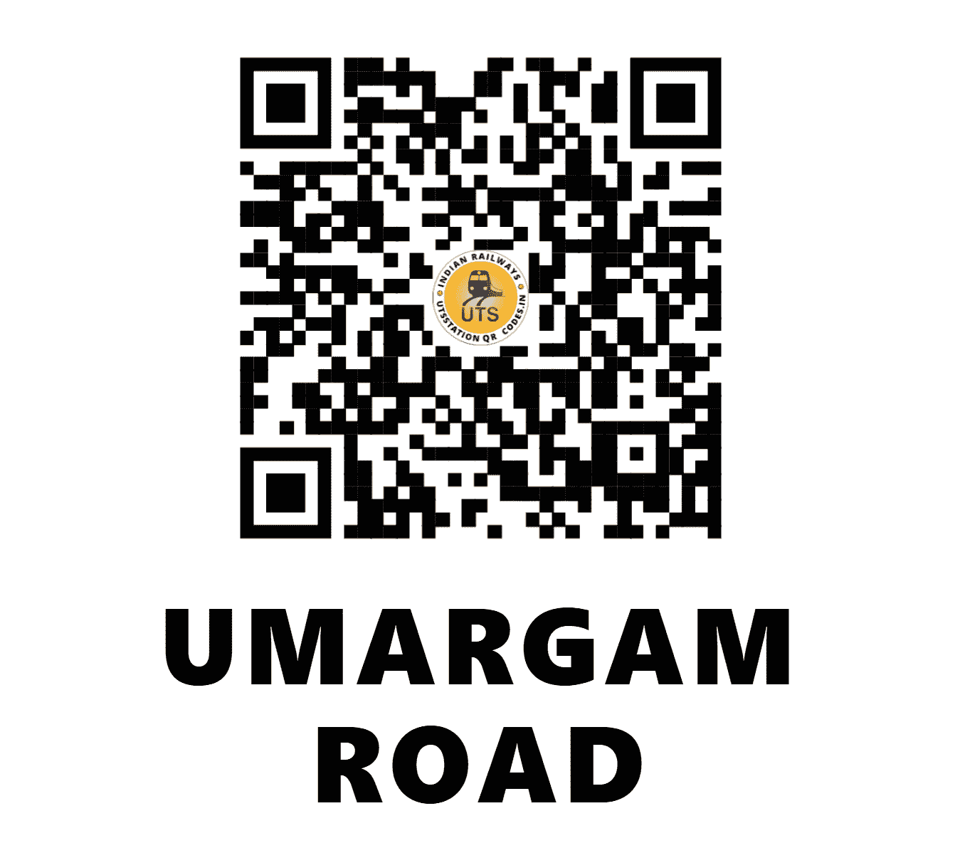 UTS QR Code for UMARGAM ROAD - UBR - WR (GUJARAT)