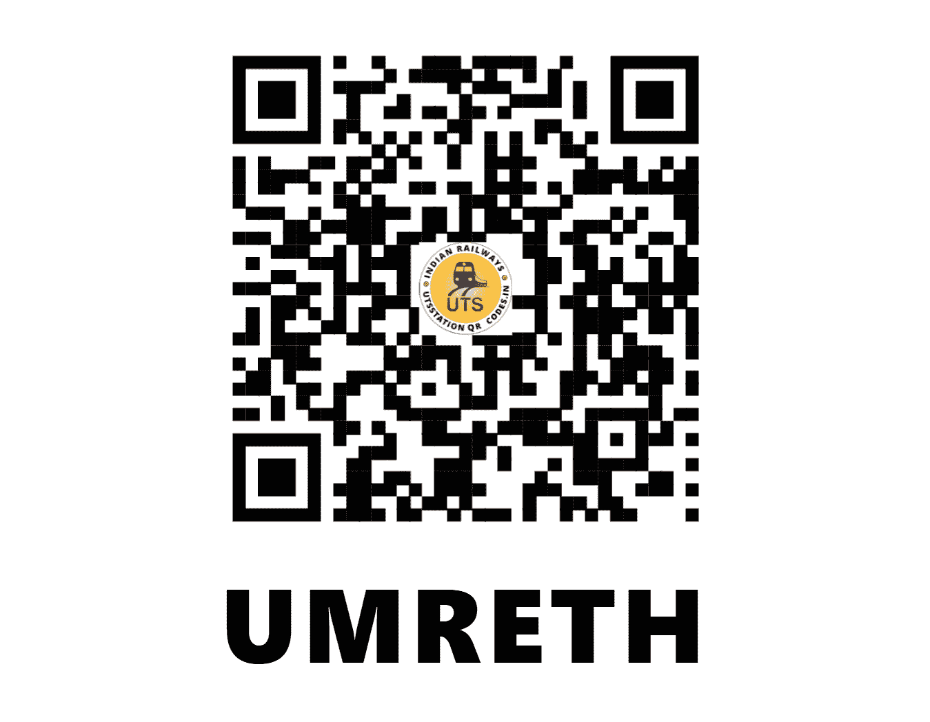 UTS QR Code for UMRETH - UMH - WR (GUJARAT)