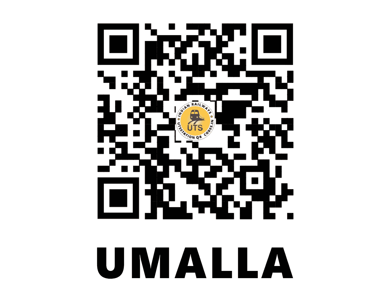 UTS QR Code for UMALLA - UML - WR (GUJARAT)