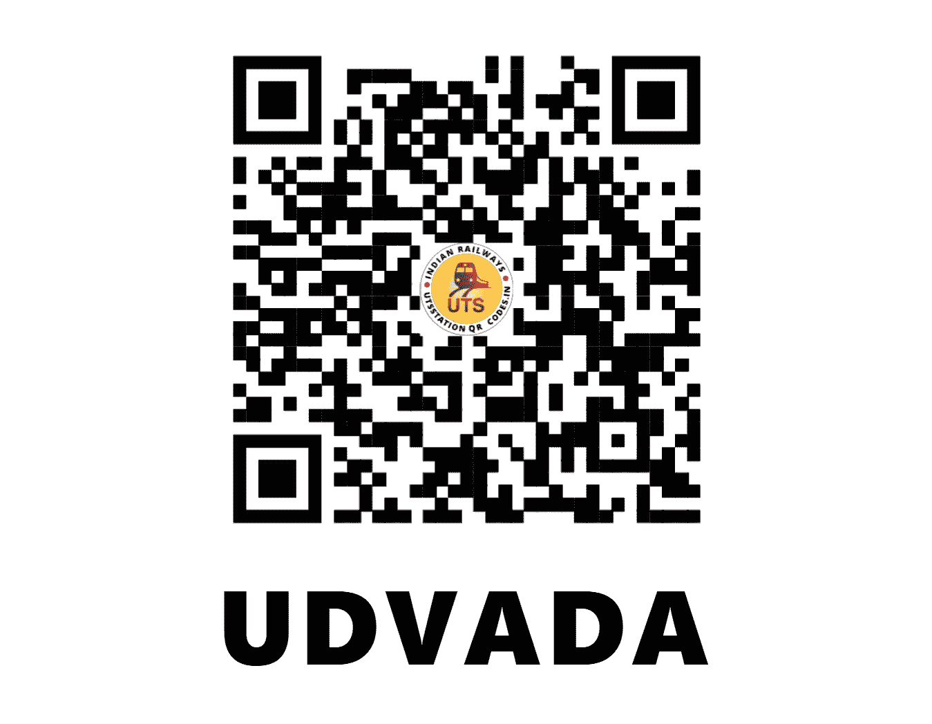 UTS QR Code for UDVADA - UVD - WR (GUJARAT)