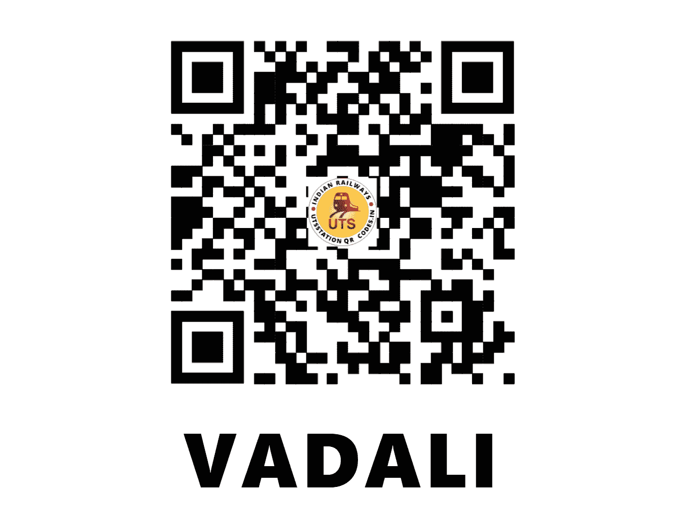 UTS QR Code for VADALI - VAE - WR (GUJARAT)