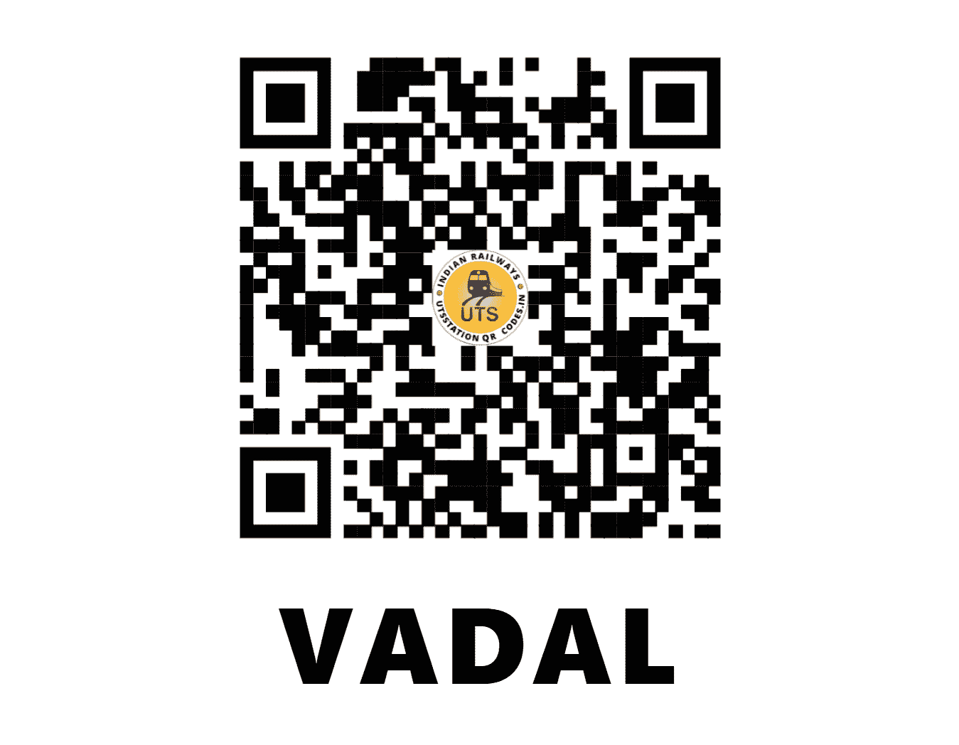 UTS QR Code for VADAL - VAL - WR (GUJARAT)