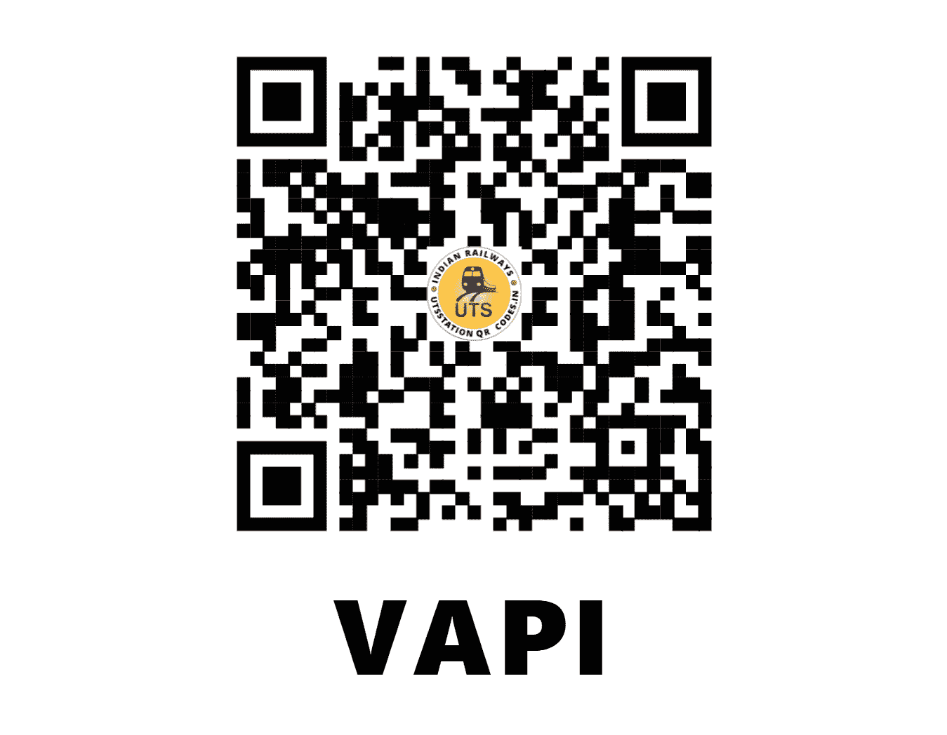 UTS QR Code for VAPI - VAPI - WR (GUJARAT)