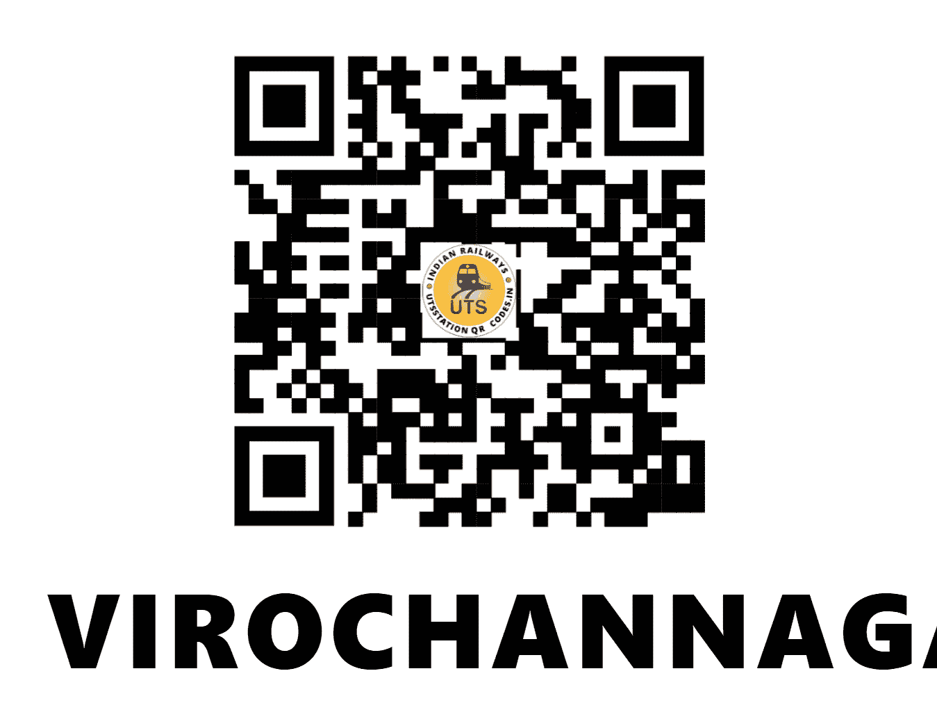 UTS QR Code for VIROCHANNAGAR - VCN - WR (GUJARAT)