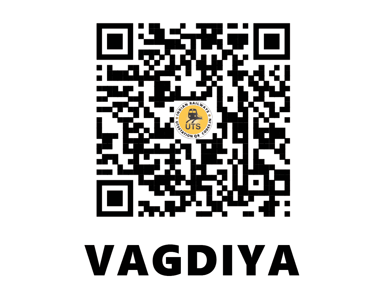 UTS QR Code for VAGDIYA - VD - WR (GUJARAT)