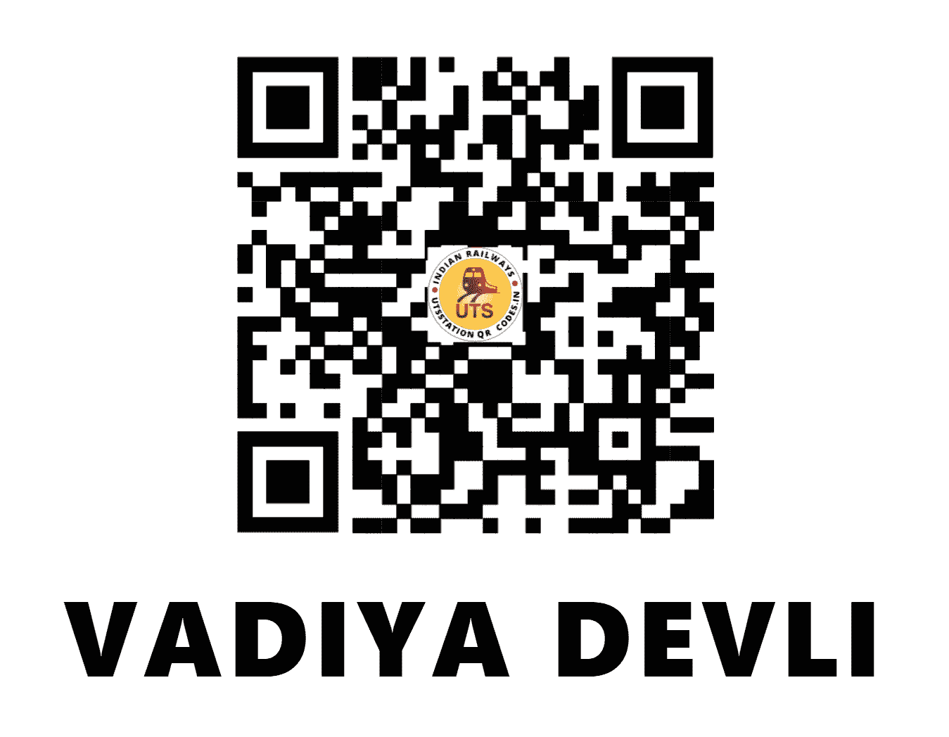 UTS QR Code for VADIYA DEVLI - VDV - WR (GUJARAT)