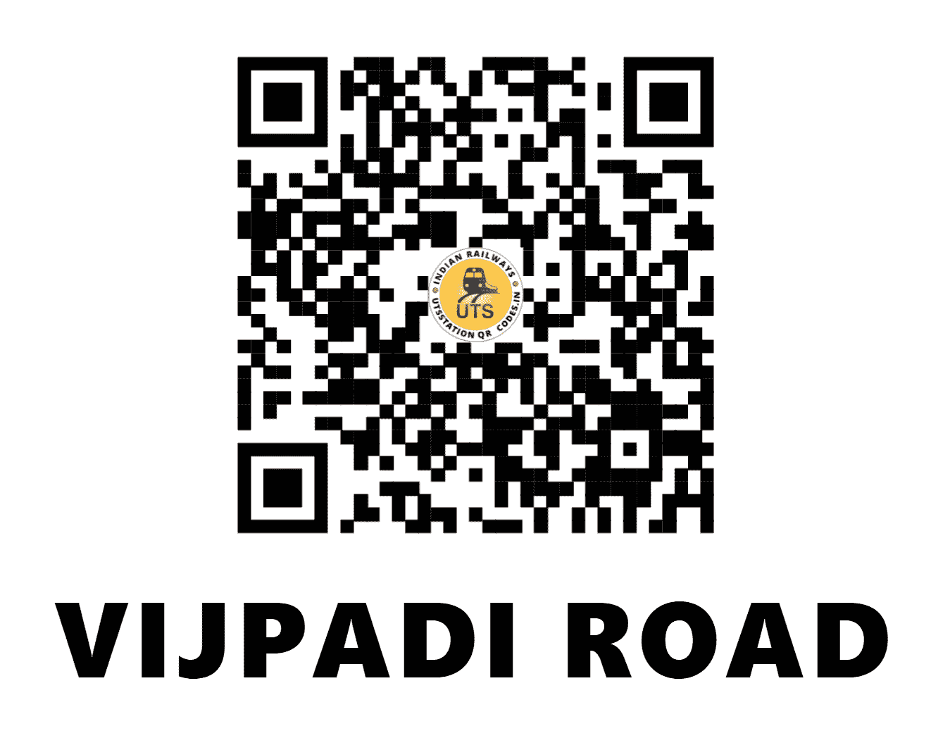 UTS QR Code for VIJPADI ROAD - VJD - WR (GUJARAT)