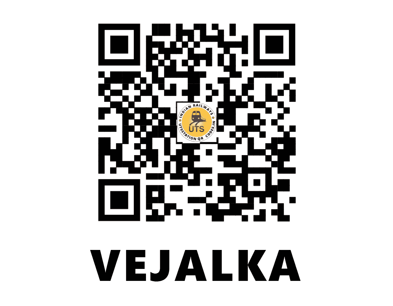 UTS QR Code for VEJALKA - VJK - WR (GUJARAT)