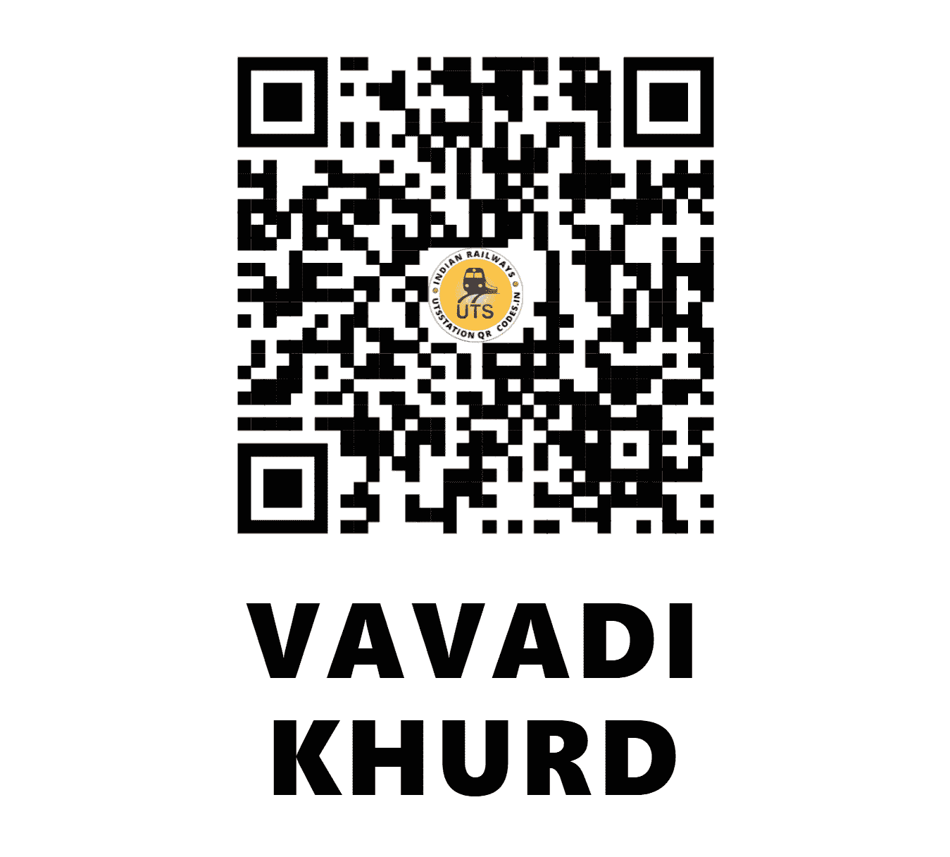 UTS QR Code for VAVADI KHURD - VKG - WR (GUJARAT)