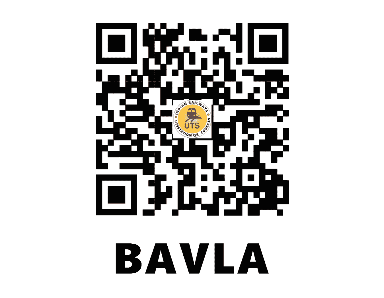 UTS QR Code for BAVLA - VLA - WR (GUJARAT)