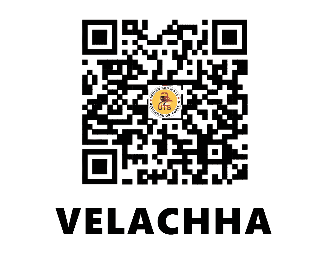 UTS QR Code for VELACHHA - VLC - WR (GUJARAT)