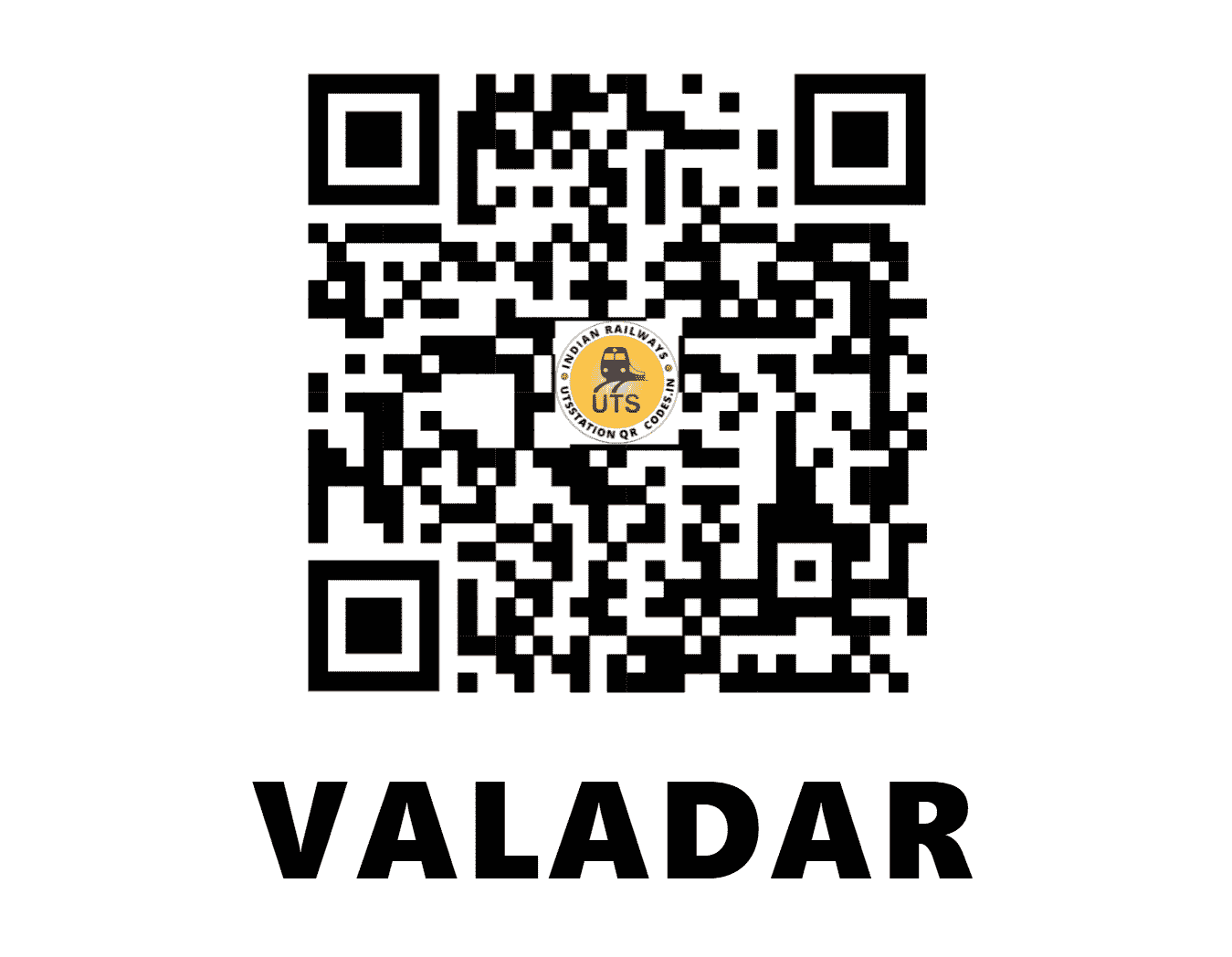 UTS QR Code for VALADAR - VLDR - WR (GUJARAT)