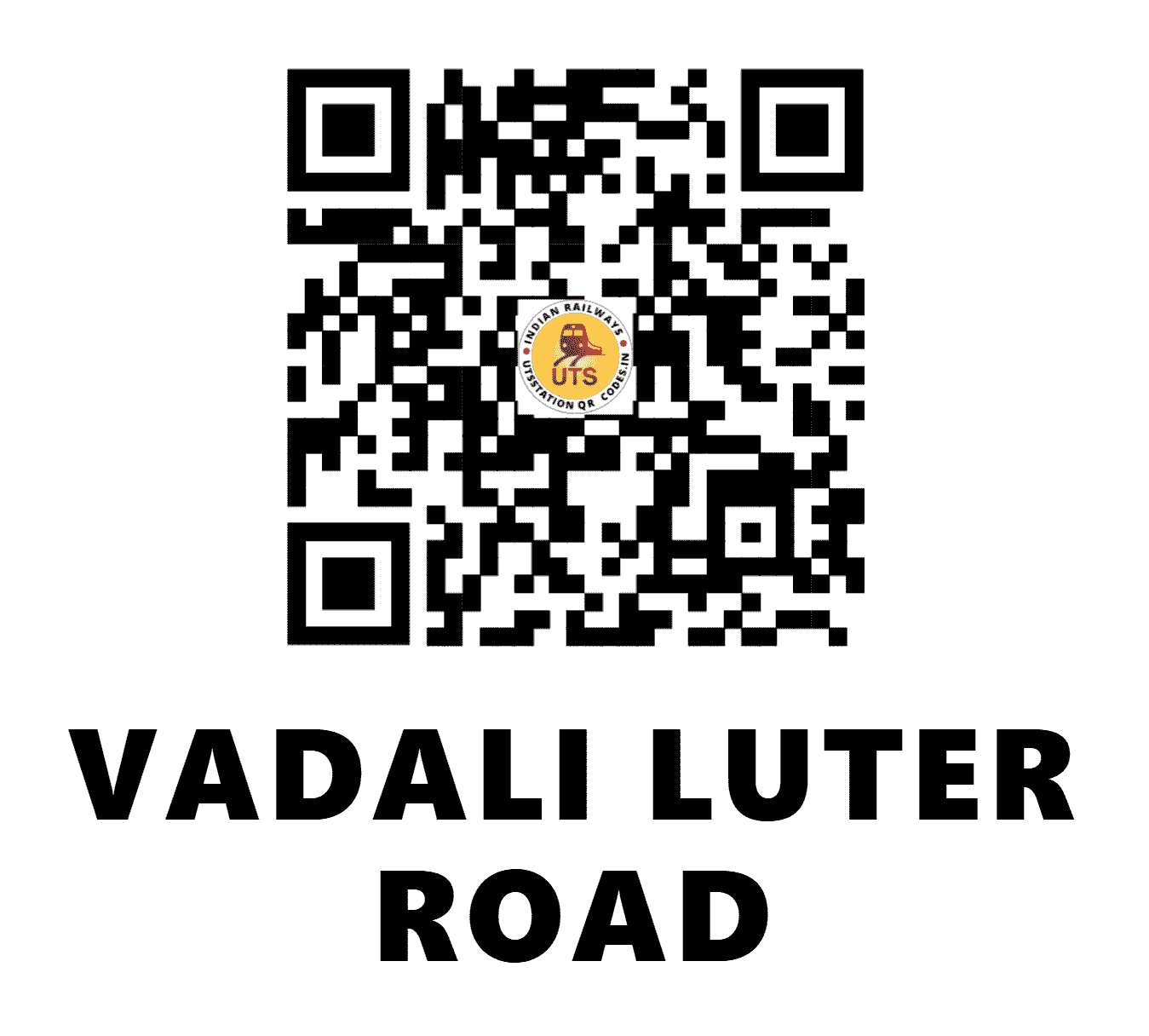 UTS QR Code for VADALI LUTER ROAD - VLTR - WR (GUJARAT)