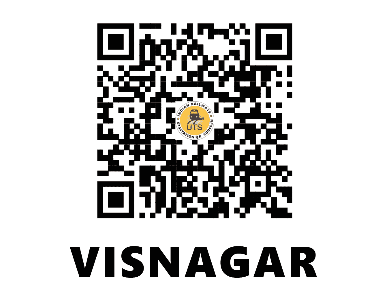 UTS QR Code for VISNAGAR - VNG - WR (GUJARAT)