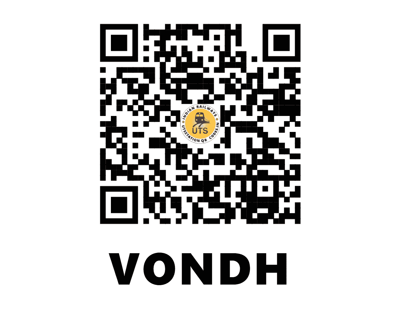 UTS QR Code for VONDH - VONB - WR (GUJARAT)