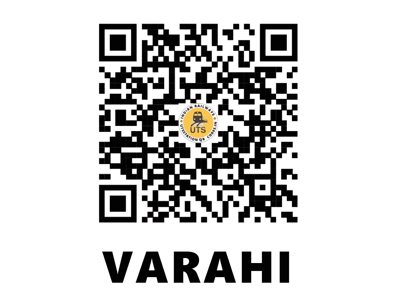 UTS QR Code for VARAHI - VRX - WR (GUJARAT)