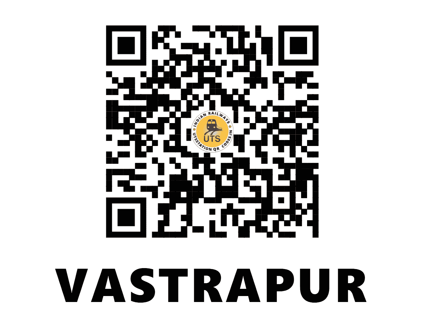 UTS QR Code for VASTRAPUR - VTP - WR (GUJARAT)