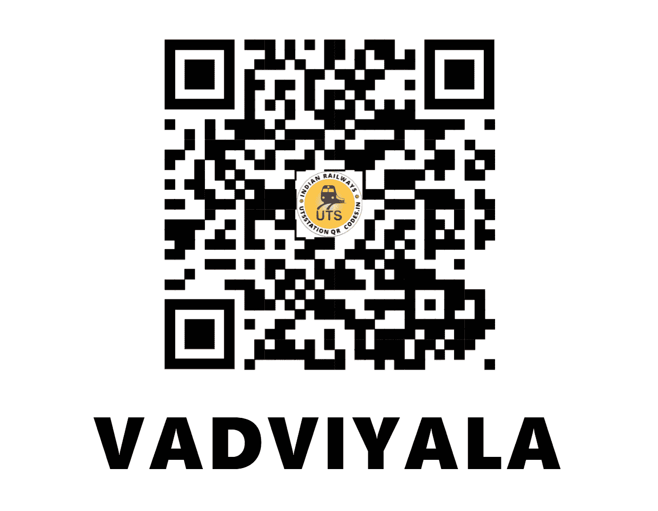 UTS QR Code for VADVIYALA - VVL - WR (GUJARAT)