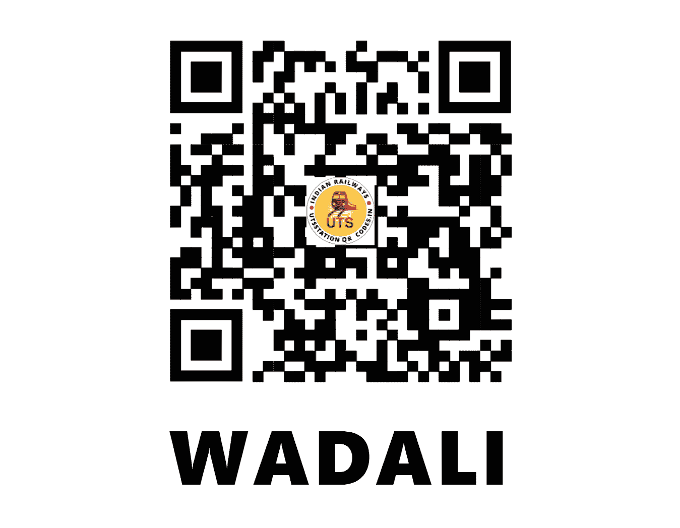 UTS QR Code for WADALI - WAD - WR (GUJARAT)
