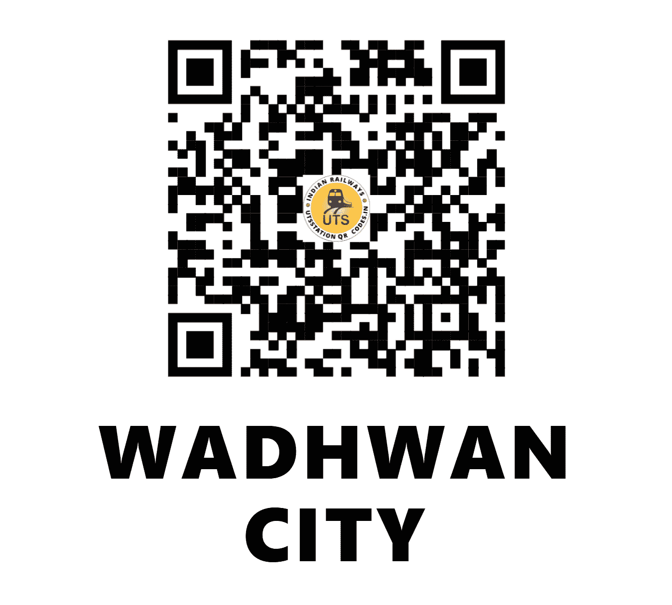UTS QR Code for WADHWAN CITY - WC - WR (GUJARAT)