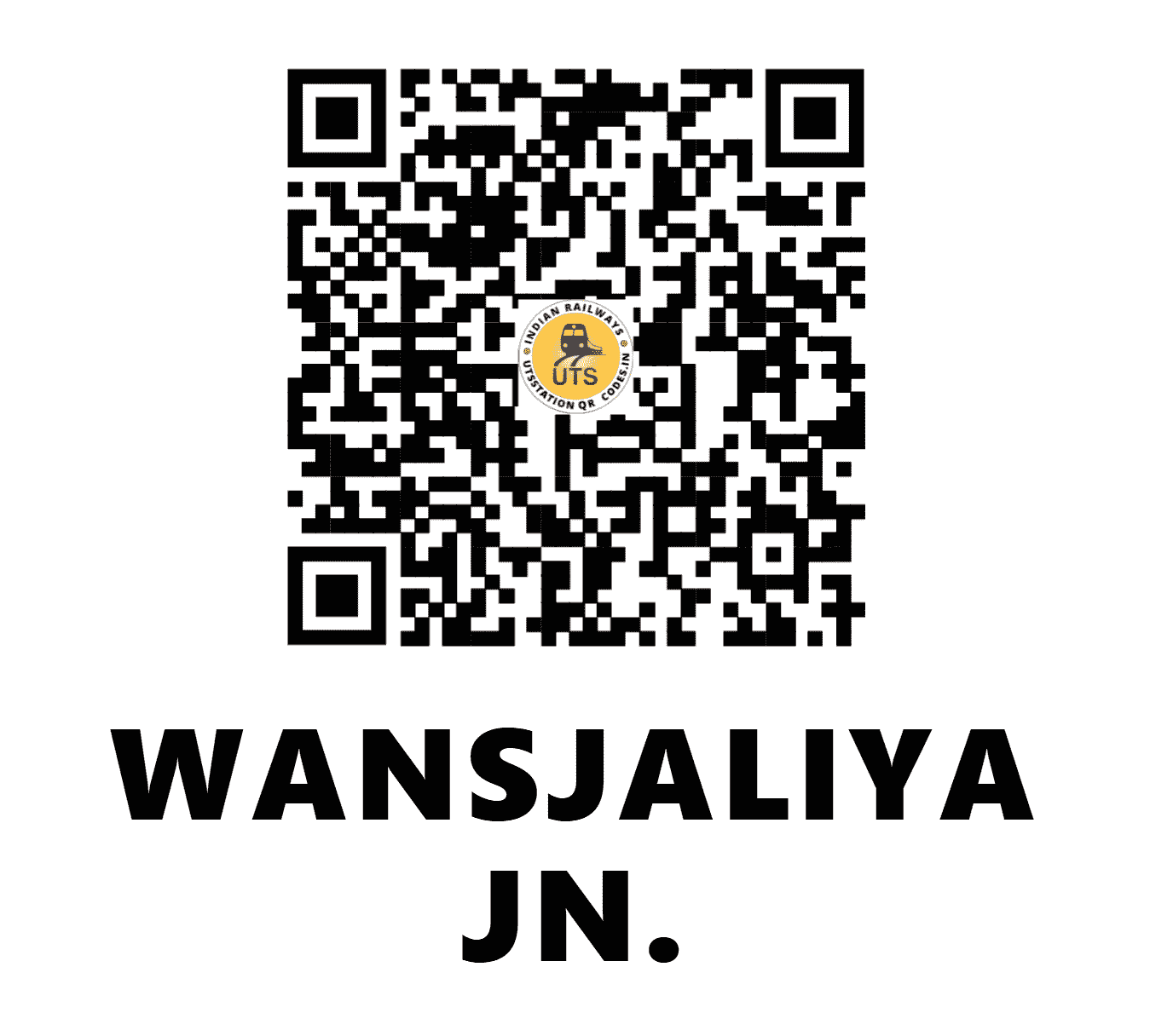 UTS QR Code for WANSJALIYA JN. - WSJ - WR (GUJARAT)